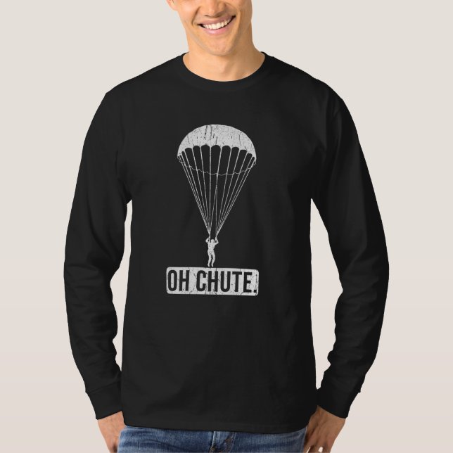 Camiseta Parachute Skydiving Oh Chute (Frente)