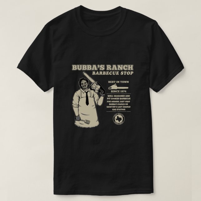 Camiseta Parada de CHURRASCO Ranch de Bubba essencial (Frente do Design)