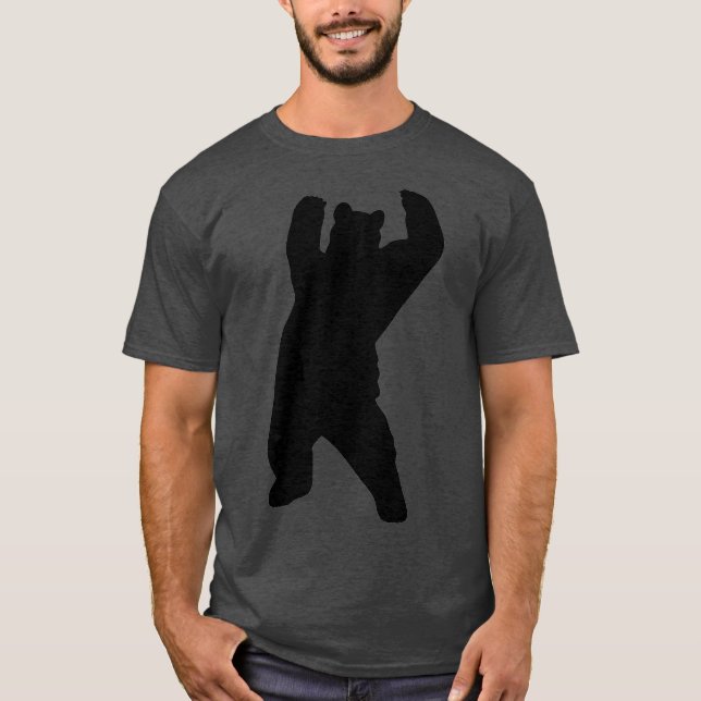 Camiseta Parada de Orgulho gay LGBT do Urso Negro gay (Frente)