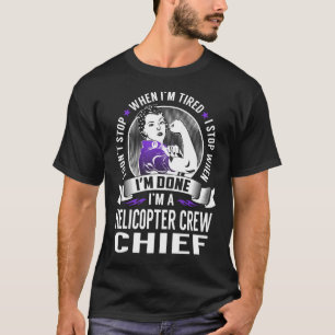 Camiseta Parada do Chefe da Tripulação do Helicóptero quand