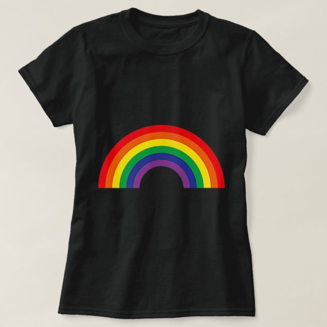 Camiseta Parada do Orgulho LGBT no orgulho gay Arco-Íris (Frente do Design)