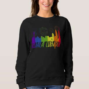 Camiseta Parada do Orgulho Skyline do Orgulho Kuala Lum