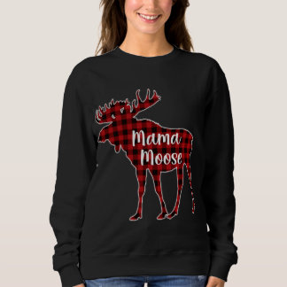 Camiseta Parada Familiar da Xadrez Vermelha Mama Moose Buff