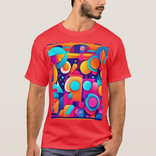 Camiseta Parada Geométrica no Caos Colorido