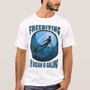 Camiseta Parada - O Oceano Está Chamando O Mergulhador Subm