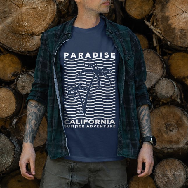 Camiseta Paradise California Beach Summer Adventure (Paradise California Summer adventure)