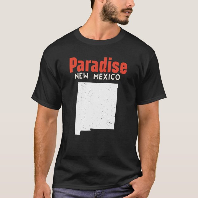 Camiseta Paradise Hills USA State America Travel New Mexica (Frente)
