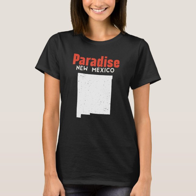 Camiseta Paradise Hills USA State America Travel New Mexica (Frente)