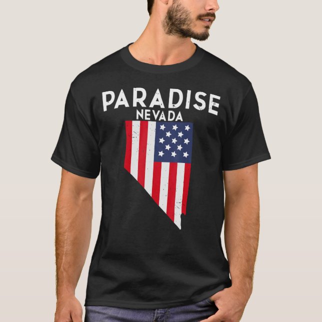 Camiseta Paradise Nevada EUA State America Viagem Nevadan (Frente)