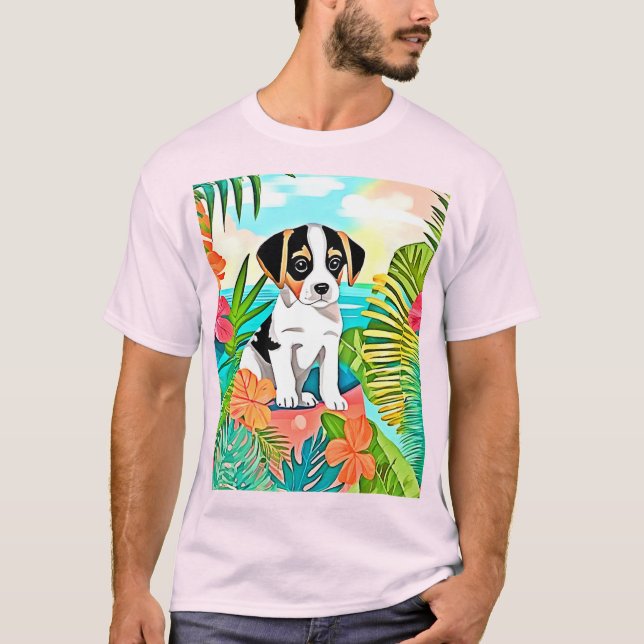 Camiseta Paradise Puppy Design (Frente)
