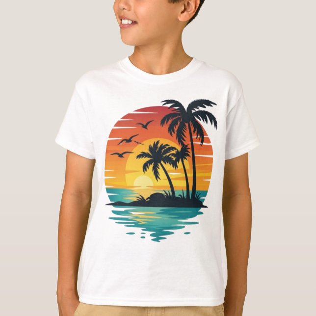 Camiseta Paradise Sunset (Frente)