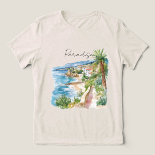 Camiseta Paradise Tropical French Riviera Ocean