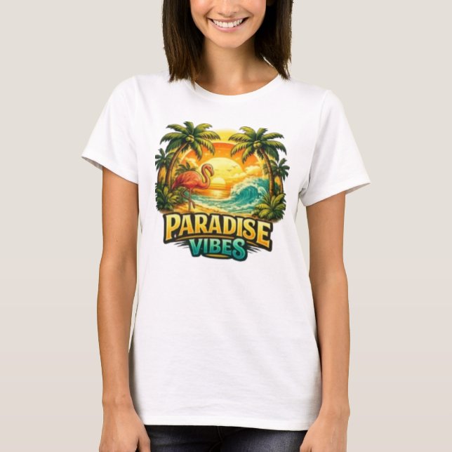Camiseta Paradise Vibes  (Frente)