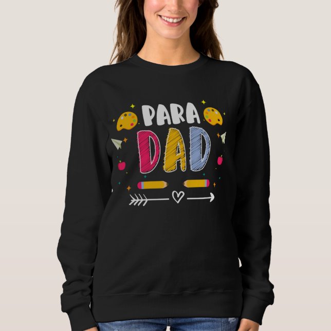 Camiseta Paraeducador do Assistente de Dia de os pais para  (Frente)