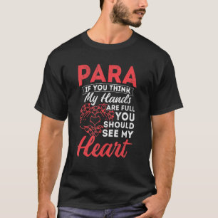 Camiseta Paraeducador Paraprofessiona do Coração das Mãos P