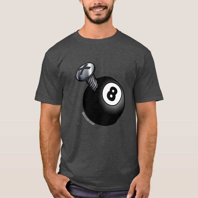 Camiseta Parafuso 8 Bola Parafuso Gráficos (Frente)