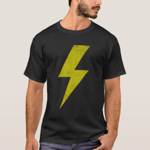 Camiseta Parafuso Amarelo Da Equipe De Relâmpago