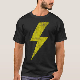 Camiseta Parafuso Amarelo Do Design De Relâmpago