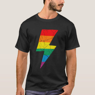 Camiseta Parafuso de Iluminação Arco-íris