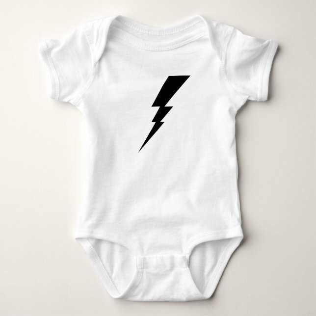Camiseta Parafuso de raio preto (Frente)