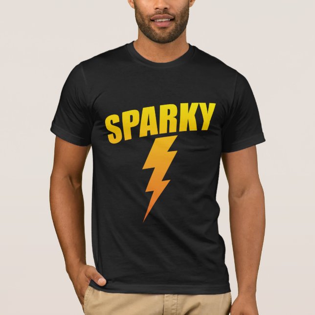 Camiseta Parafuso de relâmpago Sparky engraçado do presente (Frente)