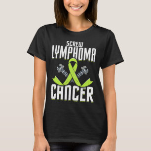 Camiseta Parafuso Linfoma Limão Sensibilização Fita de Fita