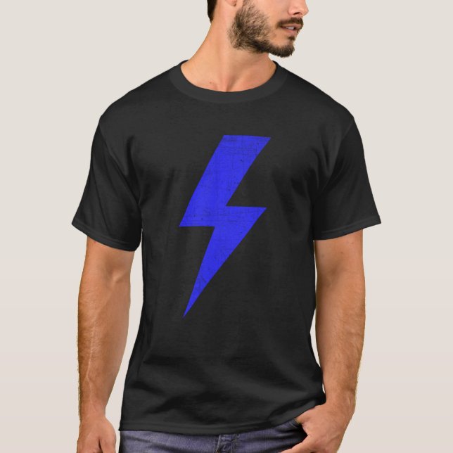 Camiseta Parafuso Relâmpago BLUE Thunderbolt Equipe Swea (Frente)