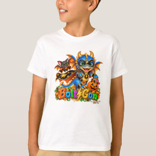 Camiseta ParafusoGon Fofo Super-herói Dragão Halloween 