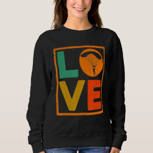 Camiseta Parag Paramotor Parapente Gráfico de Amor