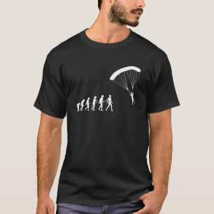Camiseta Paraglider Evolution Flying Skydiver Parachute Spo