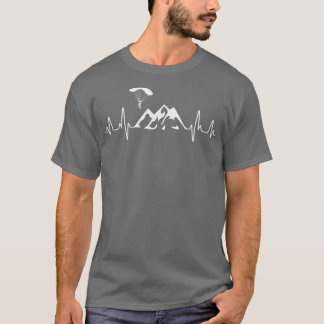Camiseta Paraglider Paragliding Hearbeat 1