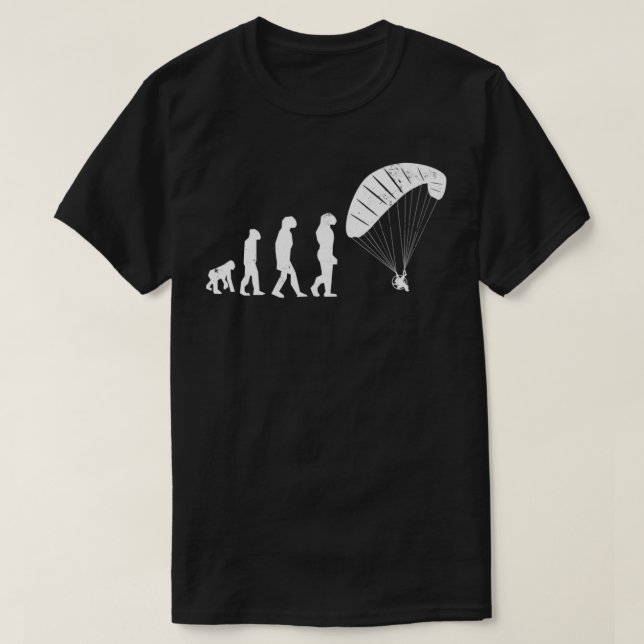 Camiseta Paraglider Paramotors Evolution Gift (Frente do Design)