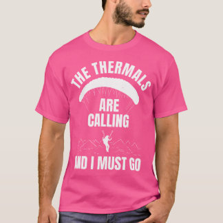 Camiseta Paragliders Thermals Parachute Skydivi