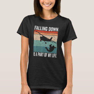 Camiseta Paragliding Cair É Parte Da Minha Vida Salto