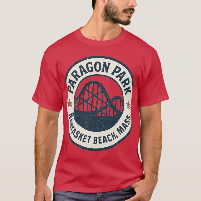 Camiseta Paragon Park Nantasket Beach, Hull, MÃES (Frente)
