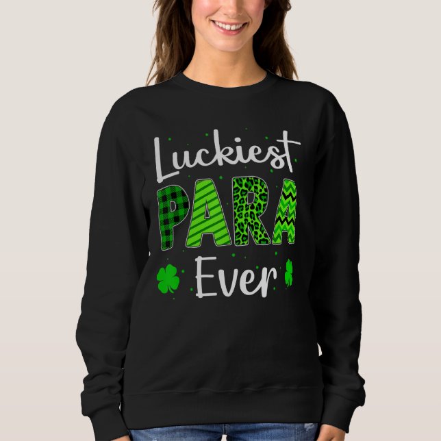 Camiseta Parágrafo Mais Feliz De Alguma Vez Shamrock Lucky  (Frente)