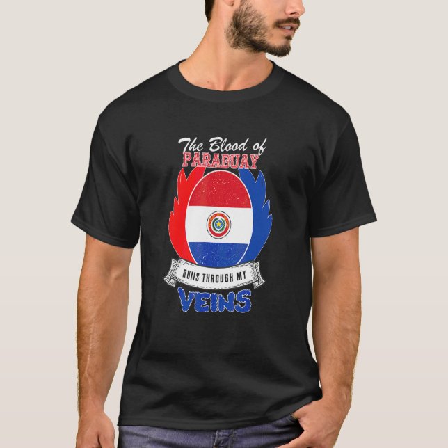 Camiseta Paraguai em Minhas Veias (Frente)