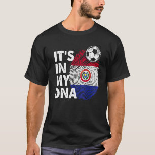 Camiseta Paraguai No Meu Dna Equipe de Bandeiras do Paragua