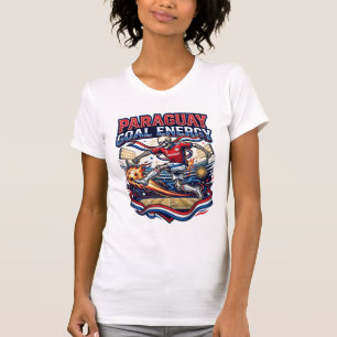 Camiseta Paraguai Objetivo Energia Esqueleto Atacante Naçõe