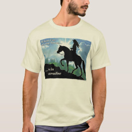 Camiseta Paraíso da equitação de fuga