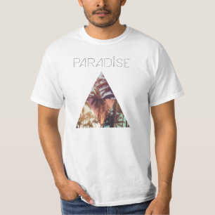Camiseta Paraíso da palma do triângulo de Bermuda