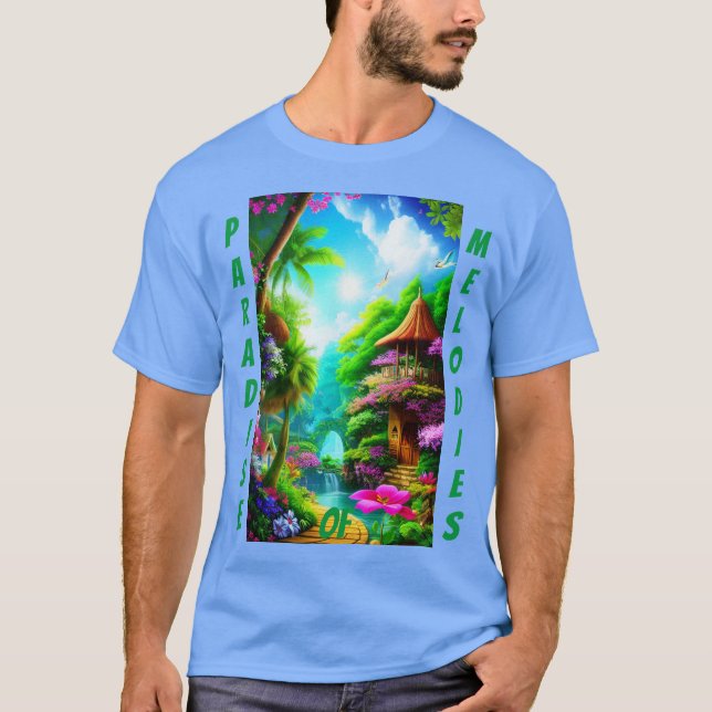 Camiseta Paraíso das Melodias: A Natureza Inspirada (Frente)
