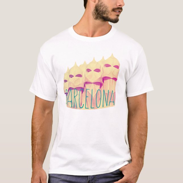 Camiseta Paraíso de Barcelona Gaudi (Frente)