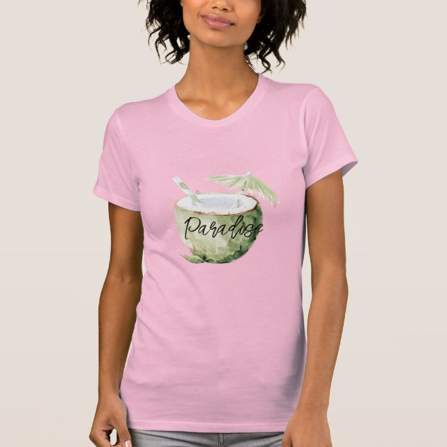 Camiseta Paraíso de Coco da Ilha Verde (Frente)