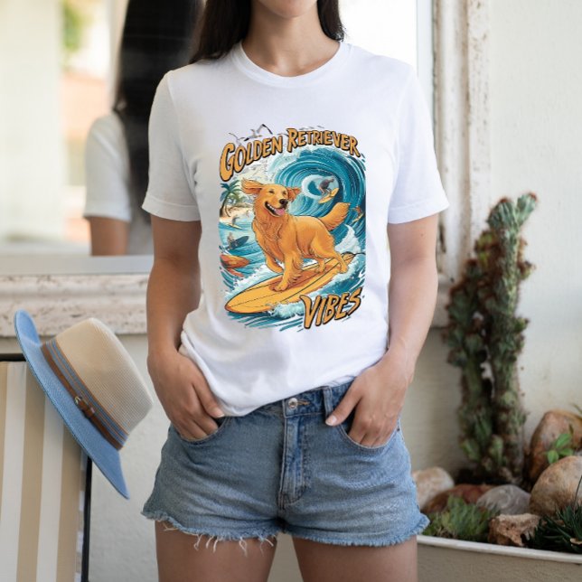 Camiseta Paraíso de Navegação do Retriever de ouros (Criador carregado)
