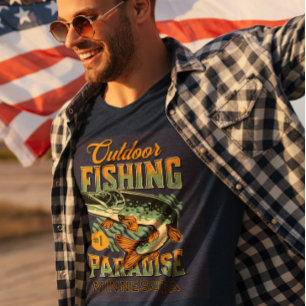 Camiseta Paraíso de Pesca com Pike