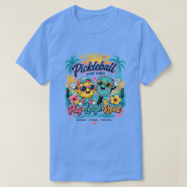 Camiseta Paraíso de Pickleball de Verão – Jogue • Ria • Rep