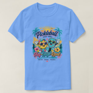 Camiseta Paraíso de Pickleball de Verão – Jogue • Ria • Rep