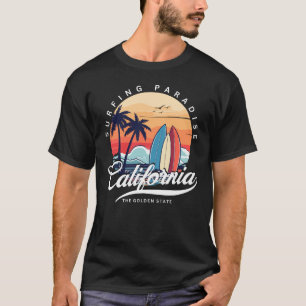 Camiseta Paraíso de Surf da Califórnia Masculino