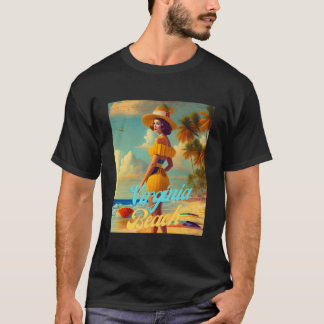 Camiseta Paraíso de Virginia Beach Virgínia Linda